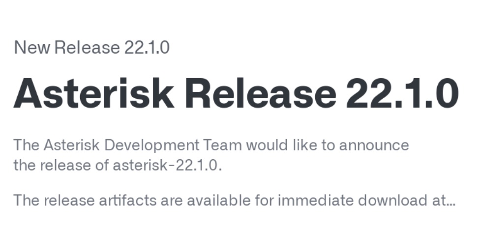 Asterisk 22 1